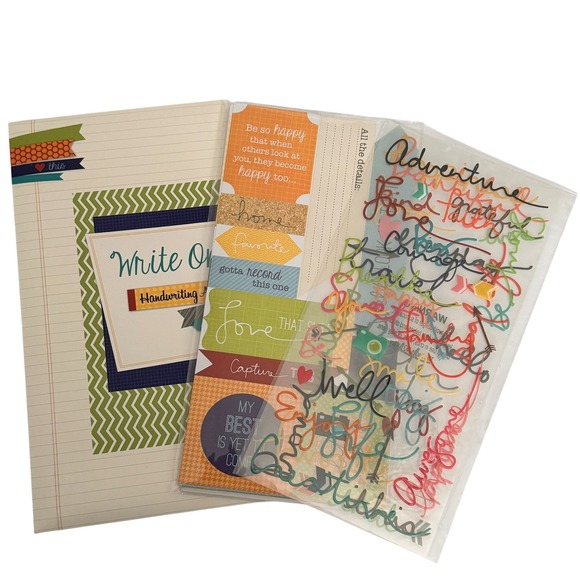 Write On Other - Write On Handwriting Accents Sticker Kit Scrapbooking Die Cuts Multicolor 2013